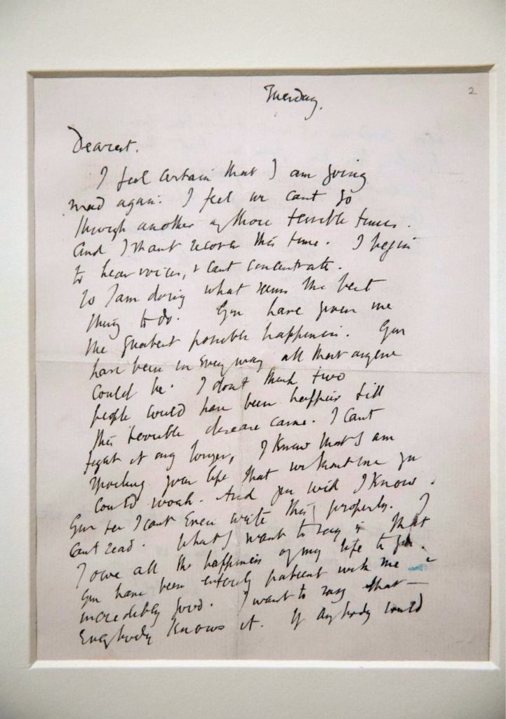 carta despedida Virgina Woolf